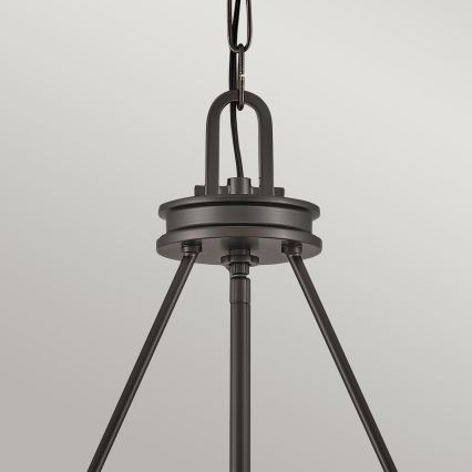 Hinkley - COLLIER Chain-hung chandelier, 4× E14 (max. 40 W), 230 V, diam. 54.3 cm, Black