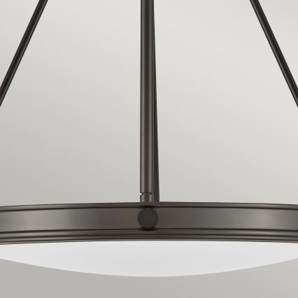 Hinkley - COLLIER Chain-hung chandelier, 4× E14 (max. 40 W), 230 V, diam. 54.3 cm, Black