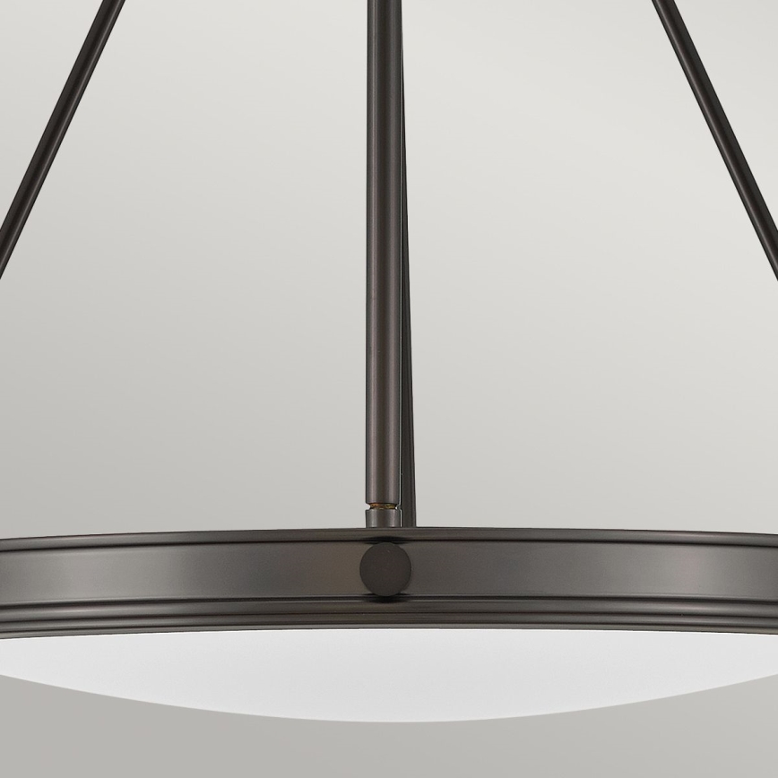 Hinkley - COLLIER Chain-hung chandelier, 4× E14 (max. 40 W), 230 V, diam. 54.3 cm, Black