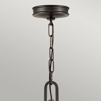 Hinkley - COLLIER Chain-hung chandelier, 4× E14 (max. 40 W), 230 V, diam. 54.3 cm, Black