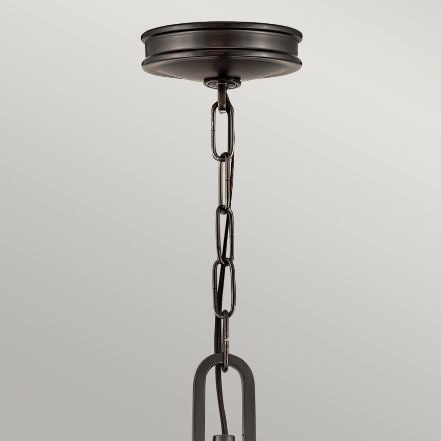 Hinkley - COLLIER Chain-hung chandelier, 4× E14 (max. 40 W), 230 V, diam. 54.3 cm, Black