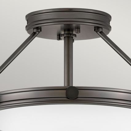 Hinkley - COLLIER flush-mount chandelier 3xE14/40W/230V Ø 41.7 cm black