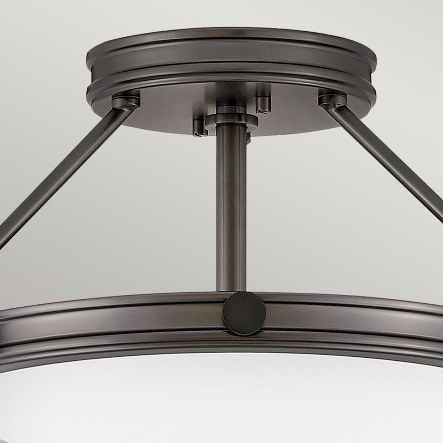 Hinkley - COLLIER flush-mount chandelier 3xE14/40W/230V Ø 41.7 cm black