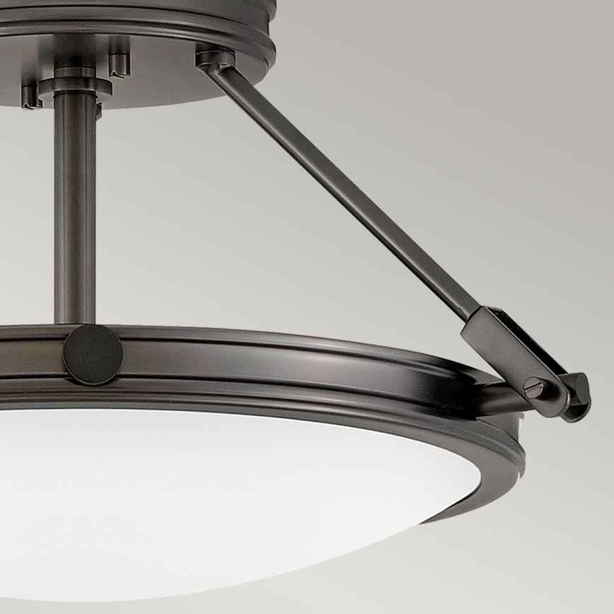 Hinkley - COLLIER flush-mount chandelier 3xE14/40W/230V Ø 41.7 cm black