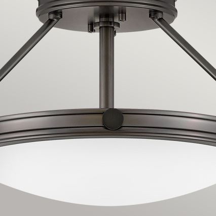 Hinkley - COLLIER flush-mount chandelier 3xE14/40W/230V Ø 41.7 cm black