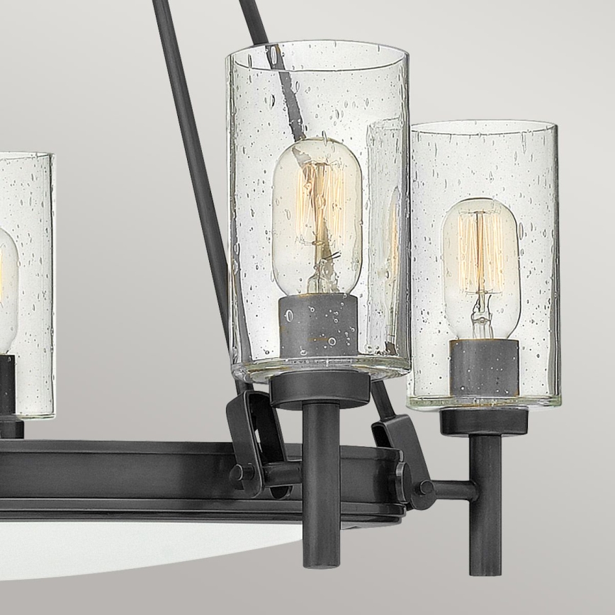 Hinkley - Chain-hung chandelier COLLIER 5xE27/40W/230V pr. 68,5 cm black