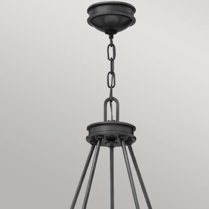 Hinkley - Chain-hung chandelier COLLIER 5xE27/40W/230V pr. 68,5 cm black