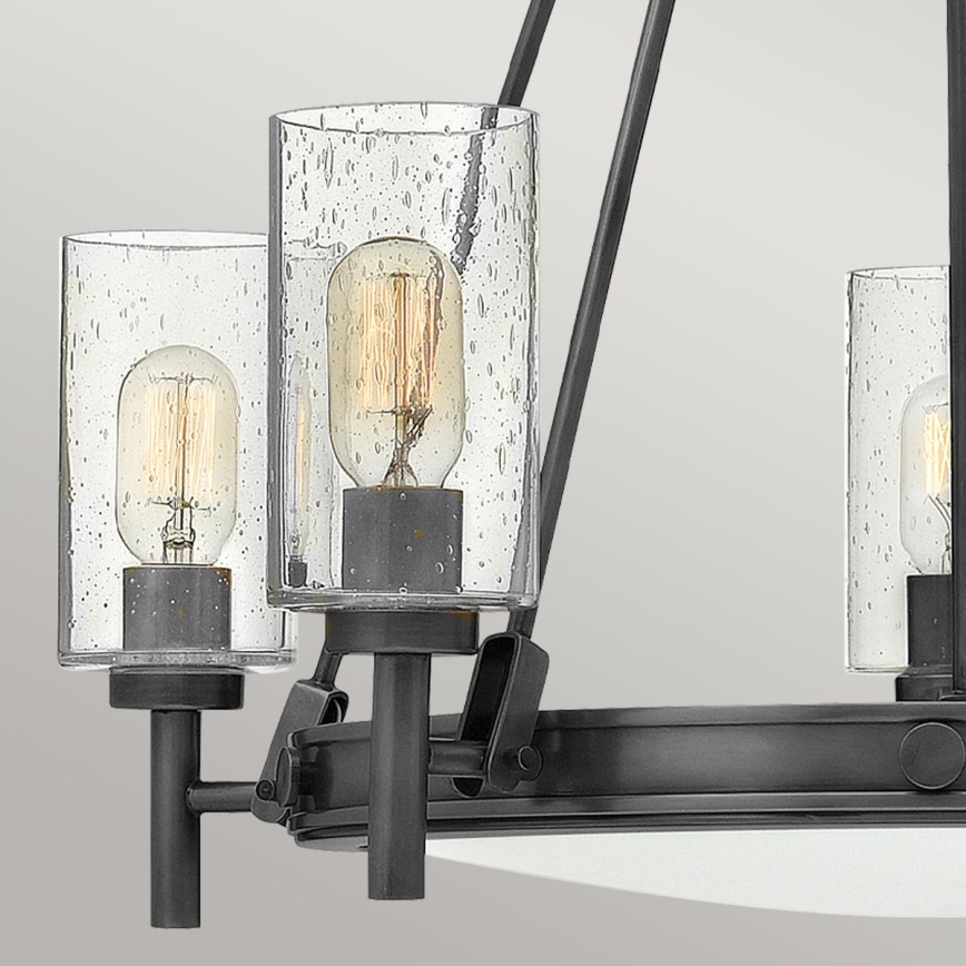 Hinkley - Chain-hung chandelier COLLIER 5xE27/40W/230V pr. 68,5 cm black