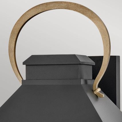 Hinkley - DAWSON L Outdoor Wall Light 2xE14/40W/230V IP44 Black