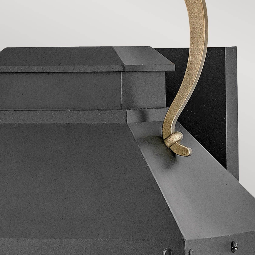 Hinkley - DAWSON M Outdoor Wall Light 1xE27/60W/230V IP44 Black