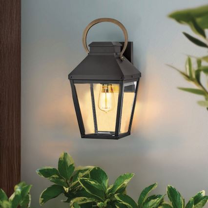 Hinkley - Outdoor wall light DAWSON 1xE27/60W/230V IP44 black