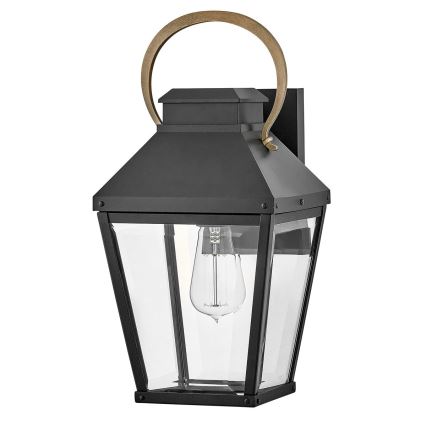 Hinkley - Outdoor wall light DAWSON 1xE27/60W/230V IP44 black