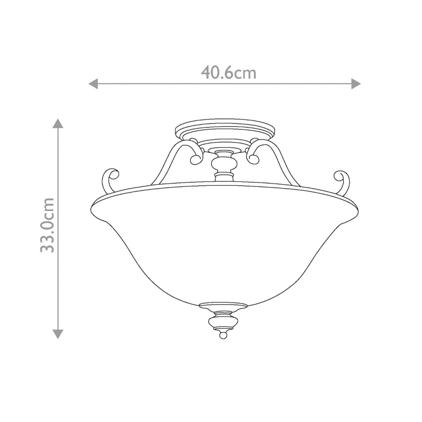 Hinkley - Surface-mounted chandelier DUNHILL 2xE27/100W/230V