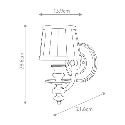 Hinkley - Wall light DUNHILL 1xE14/60W/230V