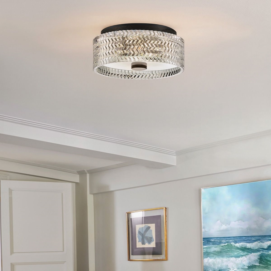 Hinkley - Ceiling light ELLE 2xE27/60W/230V d. 30,5 cm black