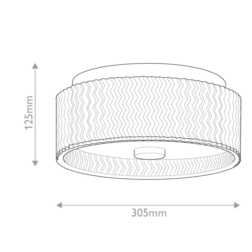 Hinkley - Ceiling light ELLE 2xE27/60W/230V d. 30,5 cm black