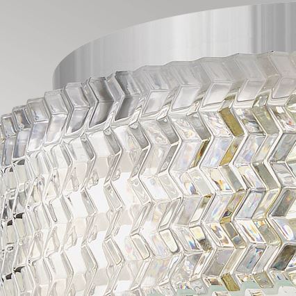Hinkley Ceiling light ELLE 2xE27/60W/230V d. 30,5 cm shiny chrome