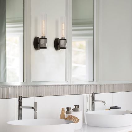 Hinkley - ELLISON Bathroom Wall Light 1x E27/40W/230V IP44 Black