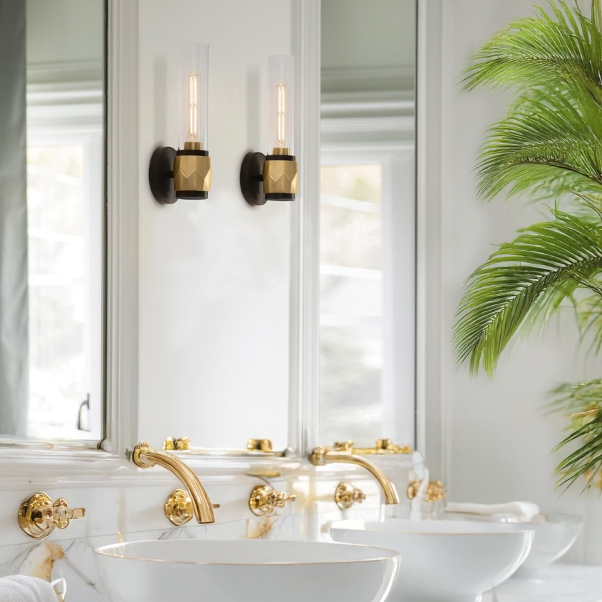 Hinkley - Bathroom wall light ELLISON 1xE27/40W/230V IP44 gold