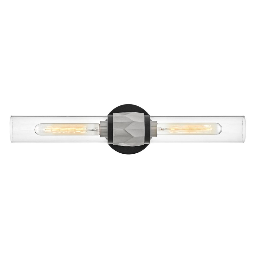 Hinkley - ELLISON Bathroom Wall Light 2xE27/40W/230V IP44 Black