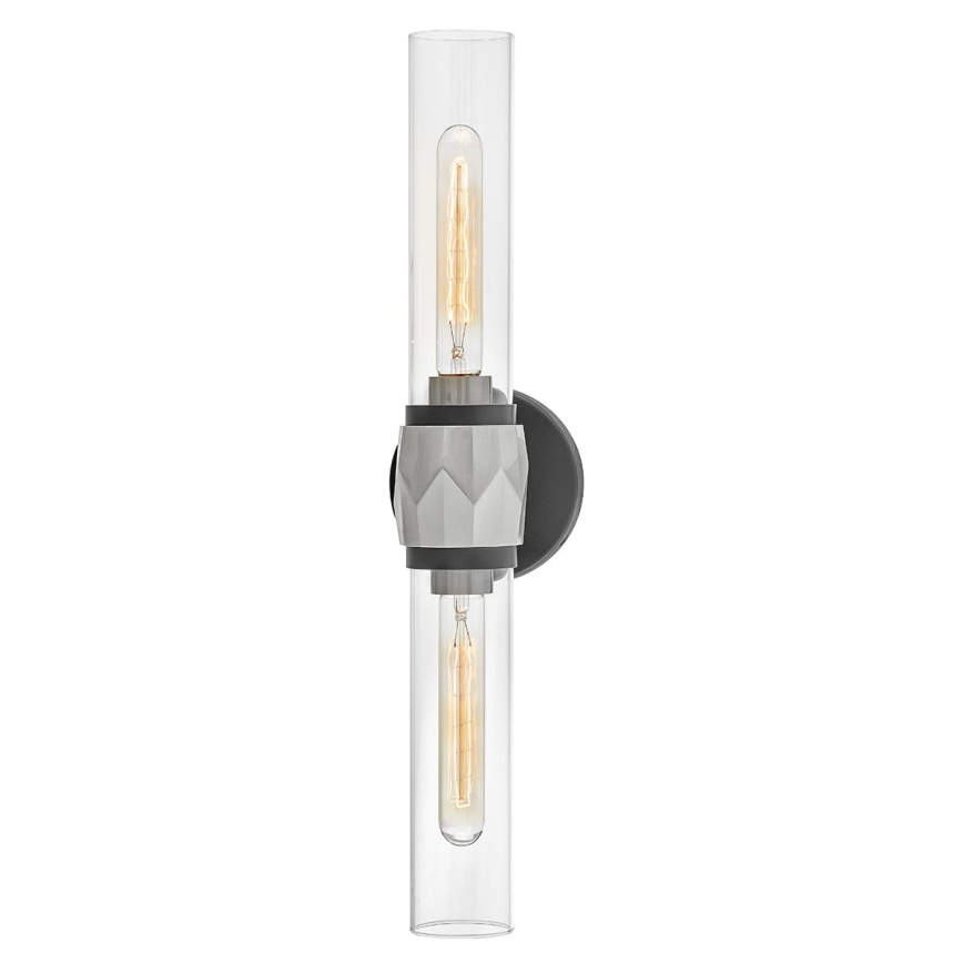 Hinkley - ELLISON Bathroom Wall Light 2xE27/40W/230V IP44 Black