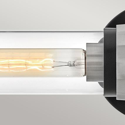 Hinkley - ELLISON Bathroom Wall Light 2xE27/40W/230V IP44 Black