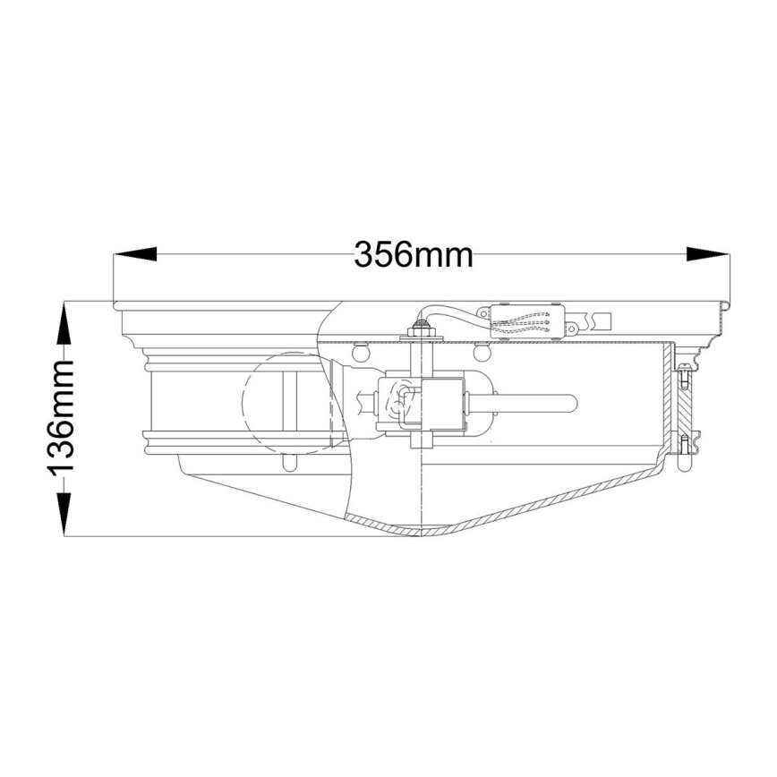 Hinkley - Ceiling light HADLEY 3xE27/40W/230V shiny chrome