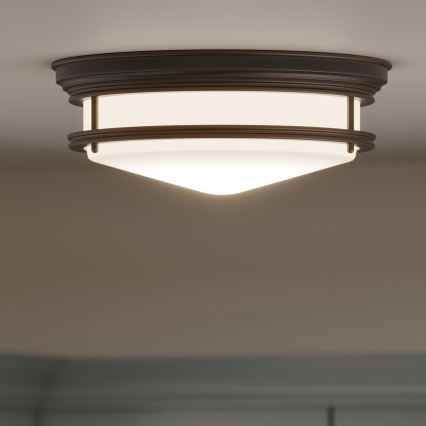 Hinkley - HADLEY Bathroom Ceiling Light 3xE27/40W/230V IP44 Bronze