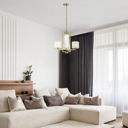 Hinkley - HAMPTON Chain Chandelier 4xE27/60W/230V gold