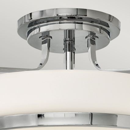 Hinkley - Flush-mount chandelier HARPER 3xE27/60W/230V Ø 45.6 cm polished chrome