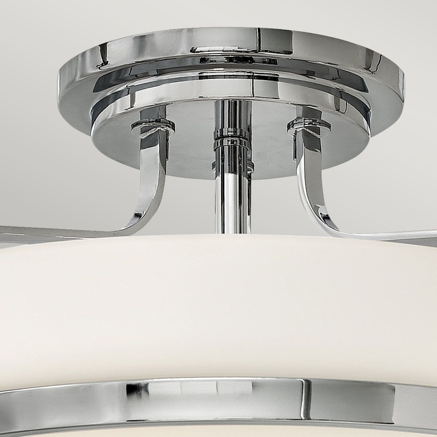 Hinkley - Flush-mount chandelier HARPER 3xE27/60W/230V Ø 45.6 cm polished chrome