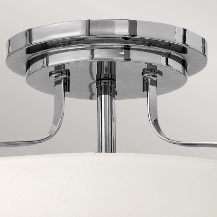Hinkley - HARPER flush-mount chandelier 3xE27/60W/230V Ø 36.6 cm polished chrome