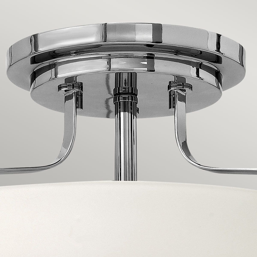 Hinkley - HARPER flush-mount chandelier 3xE27/60W/230V Ø 36.6 cm polished chrome