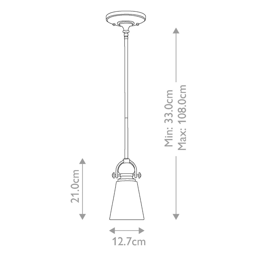 Hinkley - Chandelier on a pole MAYFLOWER 1xE27/60W/230V