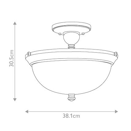 Hinkley - Surface-mounted chandelier MAYFLOWER 3xE27/60W/230V