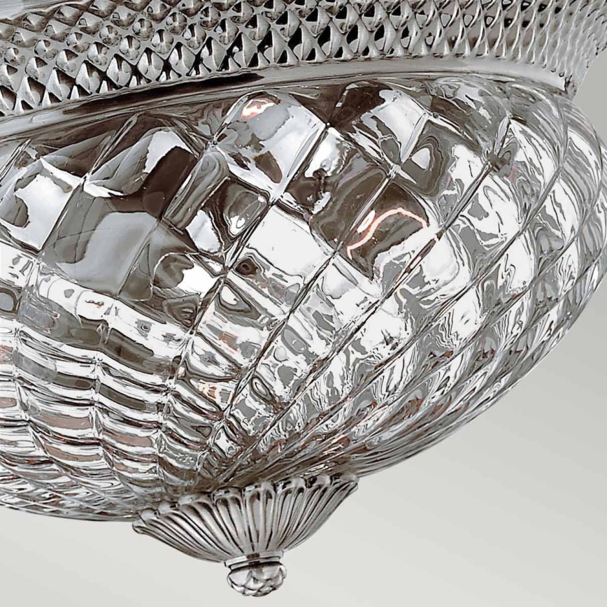 Hinkley - Ceiling light PLANTATION 3xE27/60W/230V silver