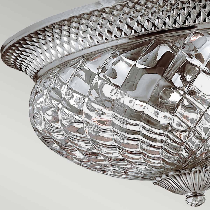Hinkley - Ceiling light PLANTATION 3xE27/60W/230V silver