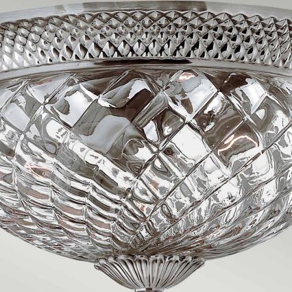 Hinkley - Ceiling light PLANTATION 3xE27/60W/230V silver