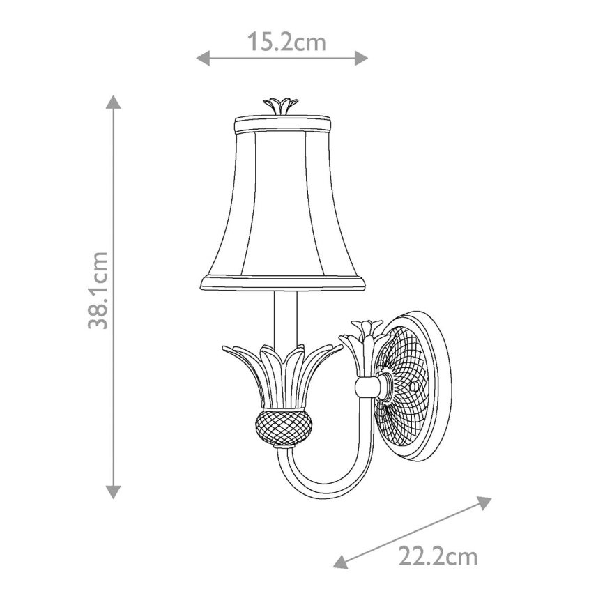 Hinkley - Wall light PLANTATION 1xE14/40W/230V matte chrome