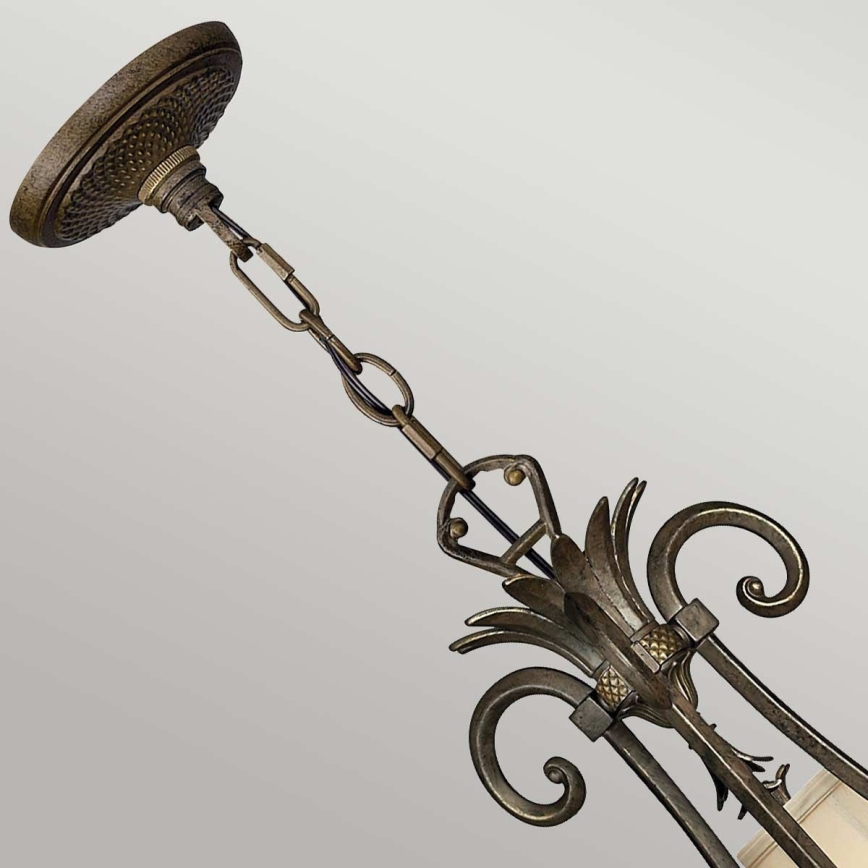 Hinkley - Chandelier on a chain PLANTATION 10xE14/40W/230V bronze