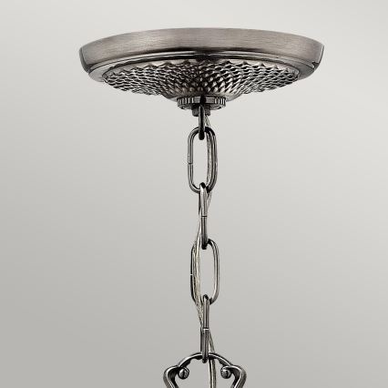 Hinkley - Chandelier on a chain PLANTATION 4xE14/40W/230V silver