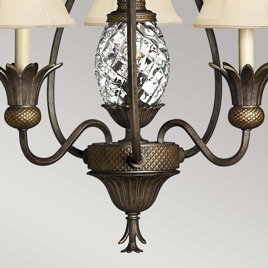 Hinkley - Chandelier on a chain PLANTATION 4xE14/40W/230V bronze
