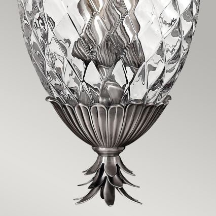 Hinkley - Chandelier on a chain PLANTATION 4xE14/40W/230V silver