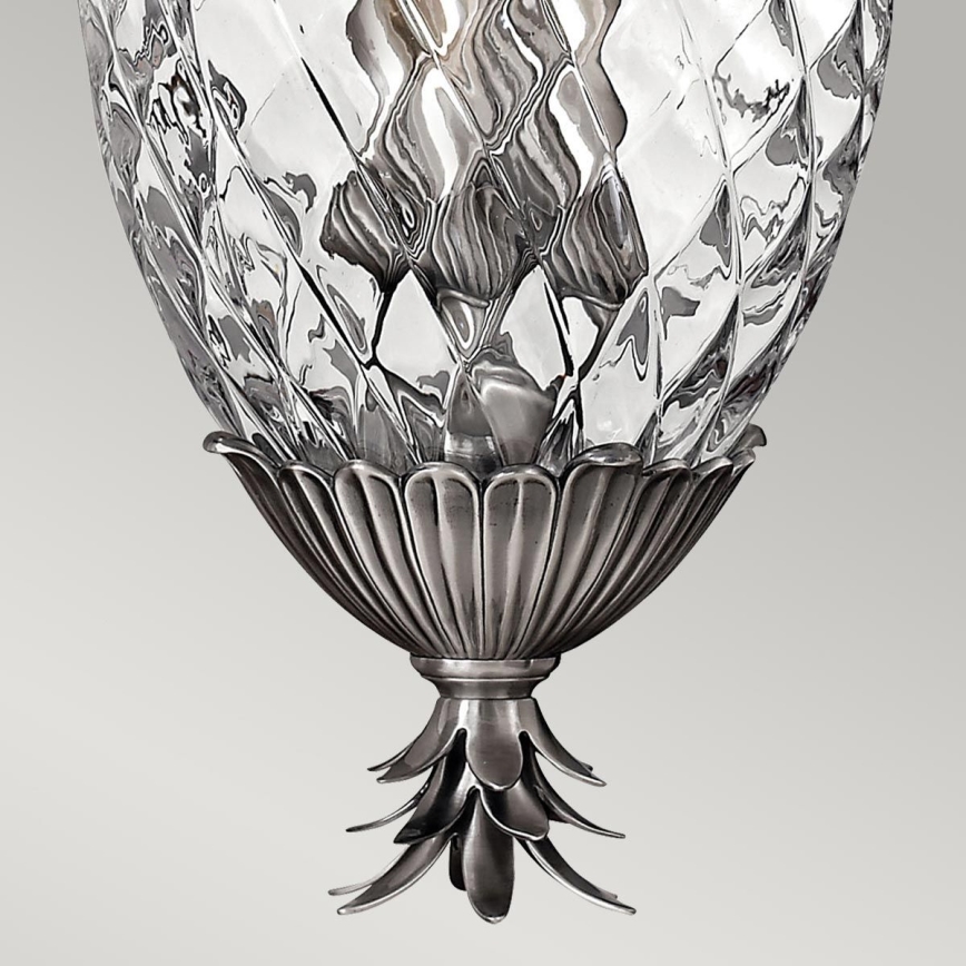 Hinkley - Chandelier on a chain PLANTATION 4xE14/40W/230V silver