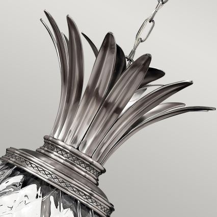 Hinkley - Chandelier on a chain PLANTATION 4xE14/40W/230V silver