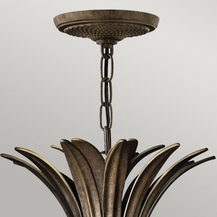 Hinkley - Chandelier on a chain PLANTATION 4xE14/40W/230V bronze