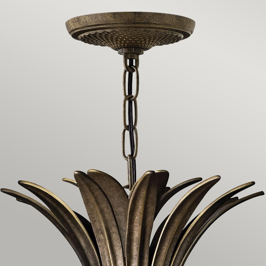 Hinkley - Chandelier on a chain PLANTATION 4xE14/40W/230V bronze