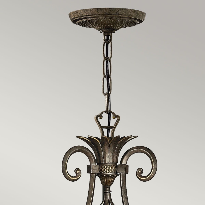 Hinkley - Chandelier on a chain PLANTATION 7xE14/40W/230V bronze