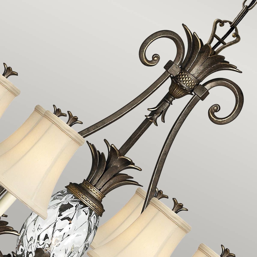 Hinkley - Chandelier on a chain PLANTATION 7xE14/40W/230V bronze