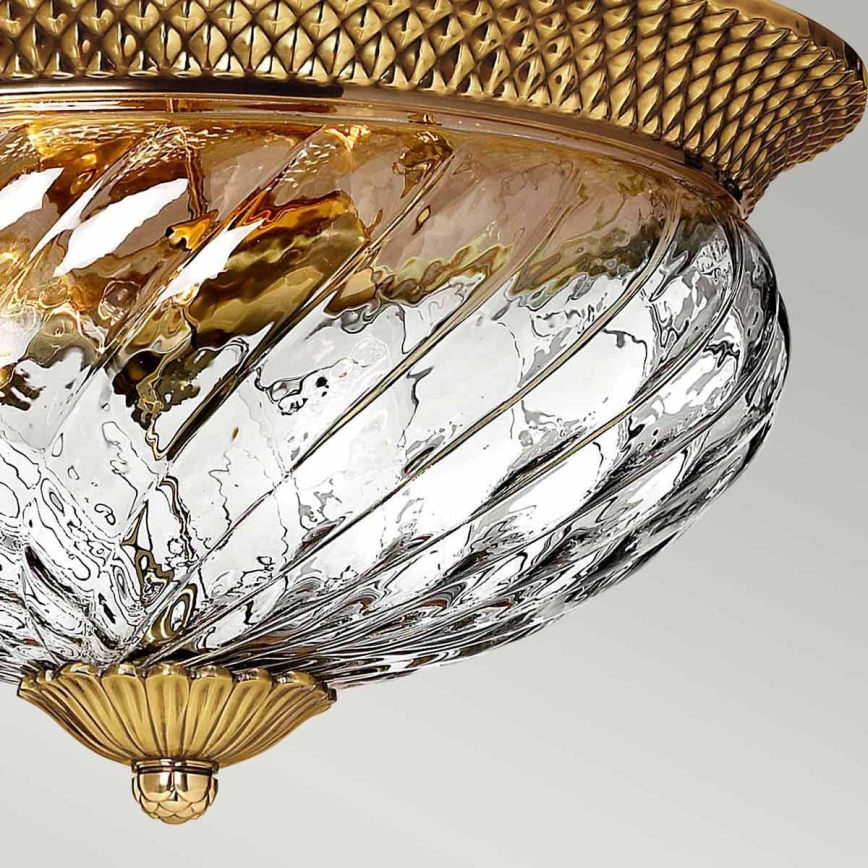 Hinkley - Ceiling light PLANTATION 3xE27/60W/230V gold